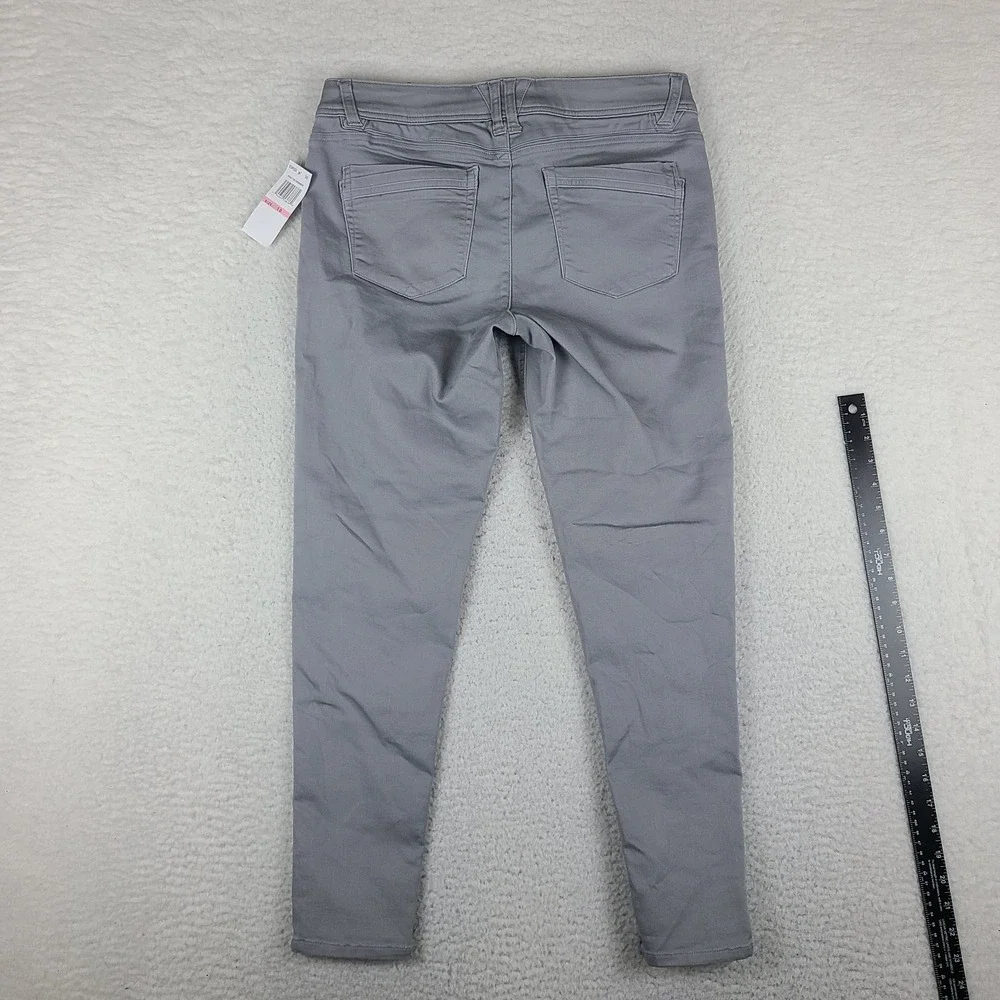 Democracy Jeans Womens 10 Gray Wash Ab Technology Freedom Ankle Skinny Denim NEW